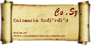 Csizmazia Szórád névjegykártya